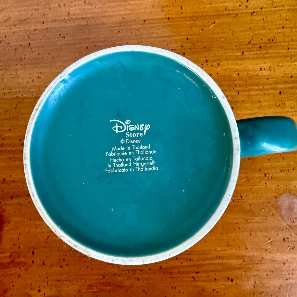 Disney Store Tinker Bell Mug Green Pop Art Faces Vintage Fairy Cup Collectible - Picture 6 of 11